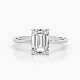 1.79ct Emerald F-VS Solitaire Lab Grown Diamond Engagement Ring